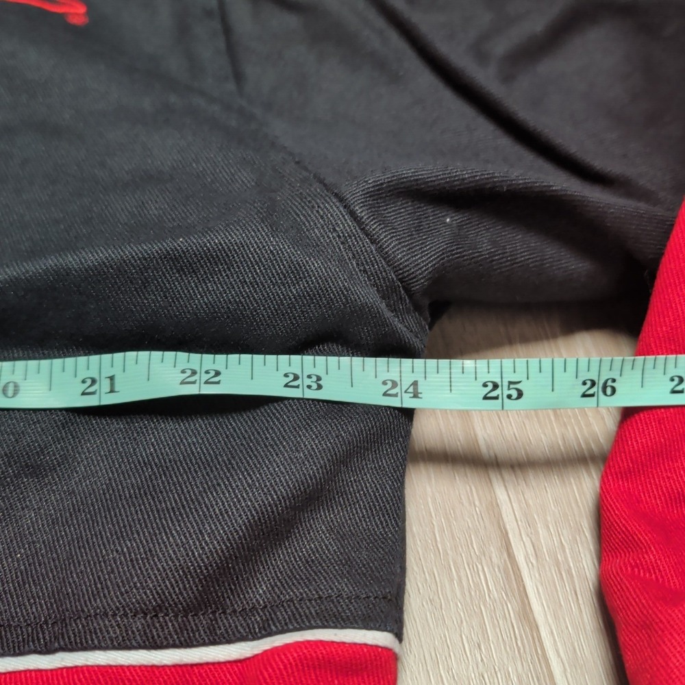Winner's Circle Dale Earnhardt Embroidered Racing Jacket Mens L Black Red Bomber - Picture 7 of 8